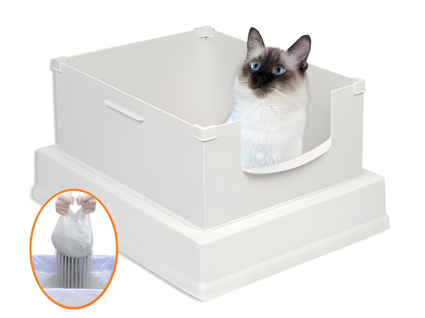 SpeedySift 2nd Generation Open-Top Litter Box Kit