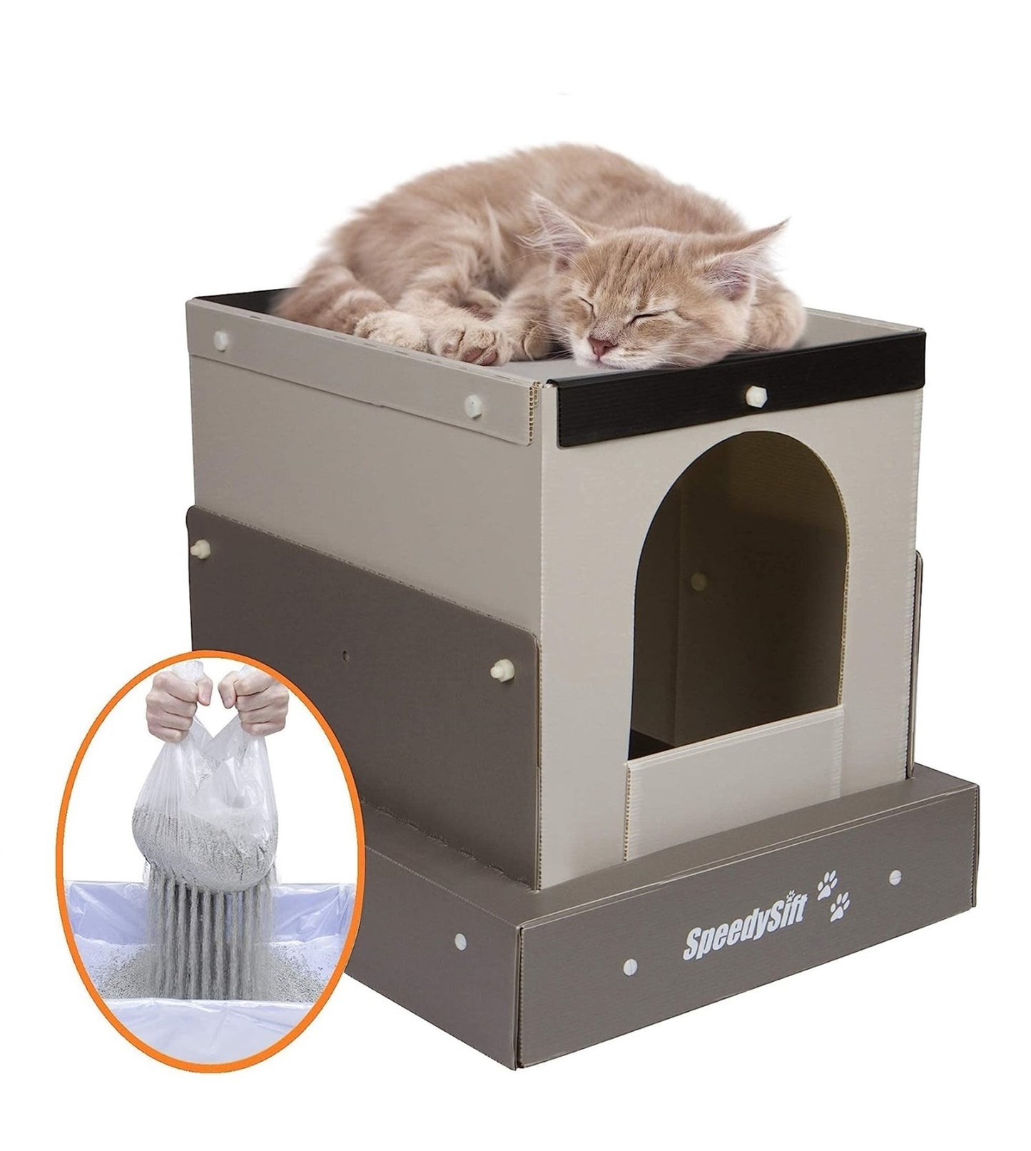 SpeedySift 17-Inch Hooded Litter Box Kit