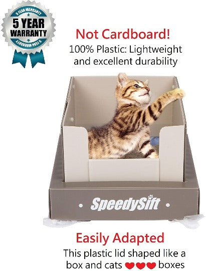 SpeedySift 11-Inch Open-Top Litter Box Kit